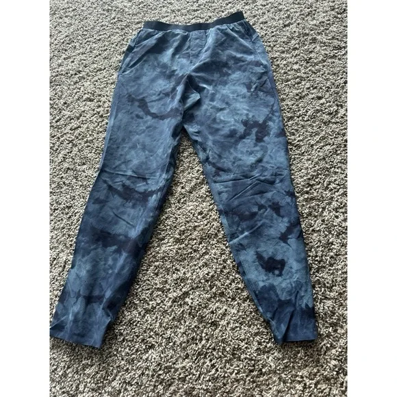 Lululemon Mens Run State Jogger Pants Tidal Dye River Blue Classic Navy Small S - Picture 9 of 10